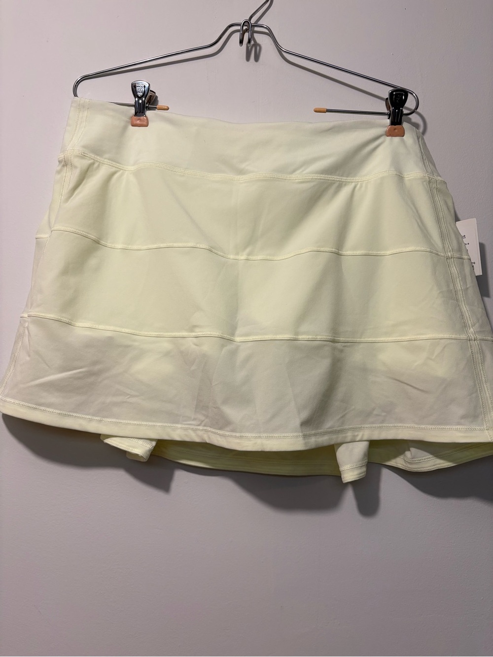 lululemon athletica Pale Yellow Performance Skort